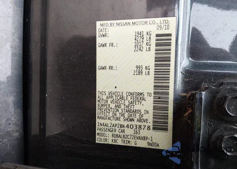 2011 Nissan Altima 2.5 S z USA, uszkodzony, nr VIN 1N4AL2AP2BN403878